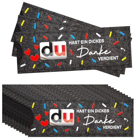 30pcs Du hast ein dickes Danke verdient Filz Schokoriegel Geschenk Verpackung, Dankeschön Geschenke Klein für Kollegen Mitschüler Lehrer, Danke schokolade Geschenkverpackungstaschen, Ohne Schokolade