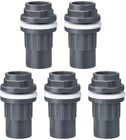 REITINGE Connettore per tubi dell'acqua per acquario in PVC Giunto Tubi dritti Tubo dell'acqua Raccordo per tubi per acquari Accessori per serbatoi di pesce Raccordi per porte