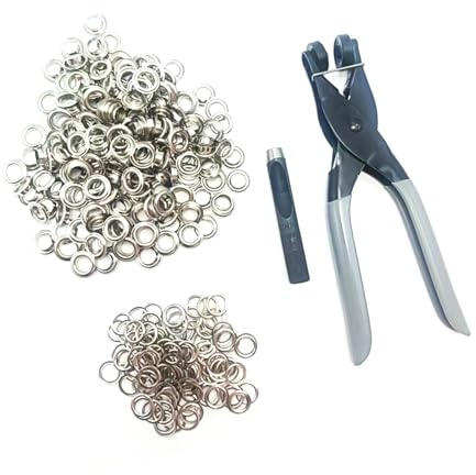 Pinze professionali per occhielli in metallo, per tessuto, pelle, diametro interno 10 mm, pinze per occhielli complete