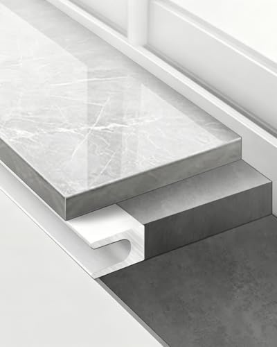 Davanzale Interno Finestra Profilo di Finitura a U per La Cornice Della Finestra In Gesso | Profili per Piastrelle Moderni, A Striscia, Anodizzati e Tagliabili