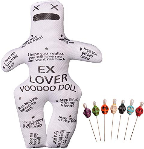 GRACEART Personalisiert Rache Voodoo Puppe Mit Schädel Stifte