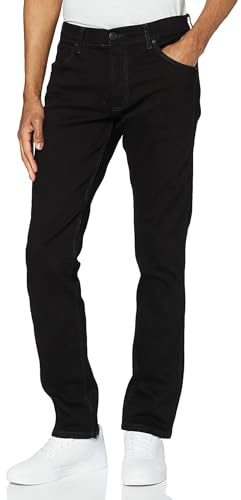 Wrangler Greensboro, Jean droit Homme, Noir (Black Valley 19a), W36/L32 (Taille fabricant: 36/32)