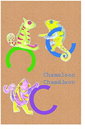 Komar Wandbild | ABC Animal C | Poster, Kinderzimmer, Buchstaben, Bild, Wohnzimmer, Schlafzimmer, Dekoration, Kunstdruck | ohne Rahmen | P036C-50x70 | Größe: 50 x 70 cm (Breite x Höhe)