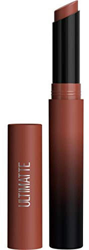 Maybelline Color Sensational Ultimatte Matte Lipstick, Non-Drying, Intense Color Pigment, More Truffle, Cocoa Brown, 1 Count