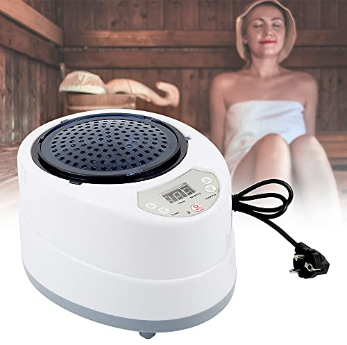Vaporiera per sauna portatile, telecomando Sauna Steamer Nebbia Generatore di vapore idratante Evaporatore a vapore con timer Display della temperatura per la perdita di peso della (2L)