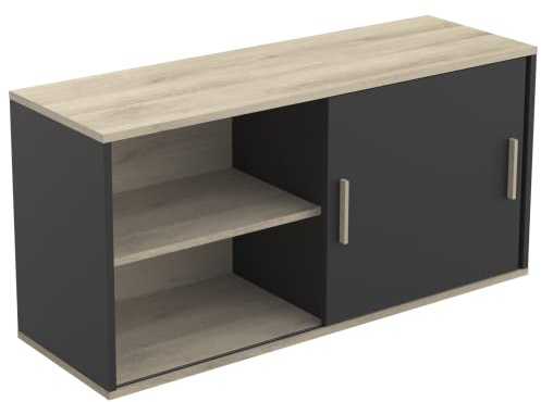 Meuble Buffet Salon ou Cuisine Haut 1PC L120CM Atelier, 1 200x396x600MM