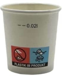 Ol-gastro-Bedarf 50 Stk. Einweg Becher Trinkbecher Pappbecher 2cl (20ml)