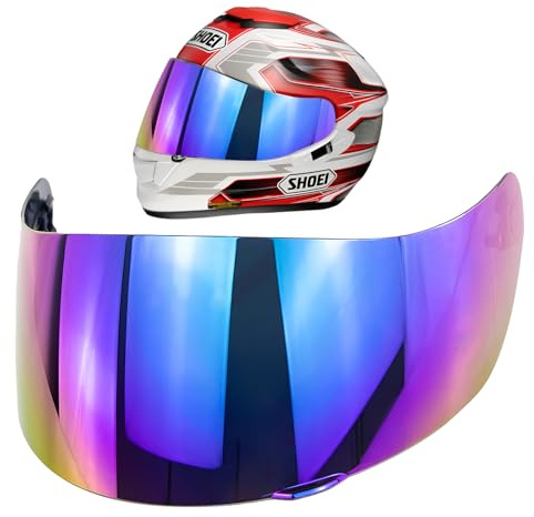 Wohlstand Motorradhelm Visier 1 Stück, Helmlinsenvisier Windschild, Motorradhelm Visier Ersatz Fit, Vollgesichts Motorrad Visier Passend für AGV K1 K3SV K5 Visier
