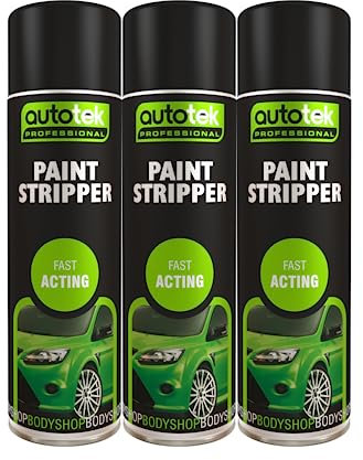 Autotek Fast Acting Paint Stripper Multi-Purpose Aerosol Spay Can 500ml x3