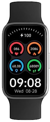TRI-TEK PRO Finesse Smartwatch Fitness Tracker & Step Counter for Men/Women Heart rate and Sleep Tracking, FREE Smart Swatch Fitness Tracker APP Compatible with Android & iOS