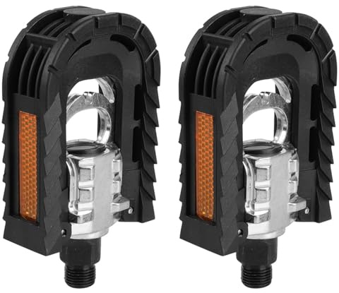 Folding Pedals, Bicycle Folding Pedals, 1 Pair Aluminum Alloy Folding Bike Bicycle Pedals Outdoor Cycling Accessory