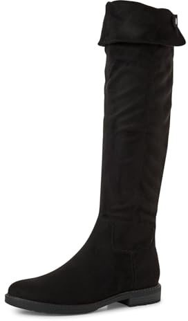 MARCO TOZZI Cuissardes pour Femme 2-25568-43 Botte au-Dessus du Genou, Noir, 40 EU