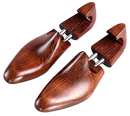 SIBEG Il Tendiscarpe Professionale espande l'altezza e la Lunghezza delle Calzature, Il Tendiscarpe in Legno Modellante per Donna/Uomo, Pone fine a borsiti e vesciche (Marrone S)