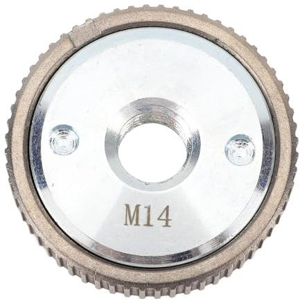 Ersatz für Winkelschleifer-Druckplatte, M14-Gewinde, Schnellspanner, Selbstsichernde Flansch-Klemmmutter, Silbernes Zahnradmodell, CW/CCW-Unterstützung, mit Strukturierter Basis