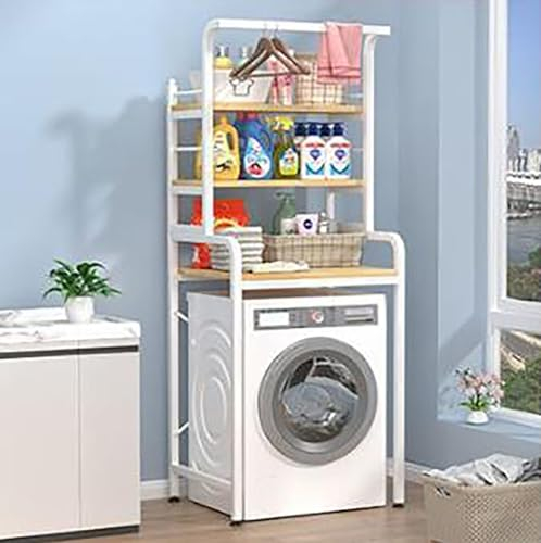 Generisch 3-stufiges höhenverstellbares Waschmaschinen-Großraum-Lagerregal Multifunktionales platzsparendes Lagerregal für Zuhause rutschfest, wasserdicht und leicht zu reinigen Die perfekte