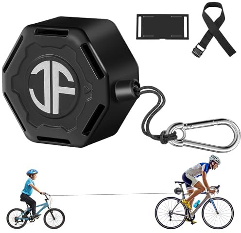 JOLY FANG Fahrrad-Abschleppseil 2,3 m Kevlar-Nylon – Retractable Tow Rope bis 120 kg | Für Kinder & Erwachsene: Familien-Tour, MTB