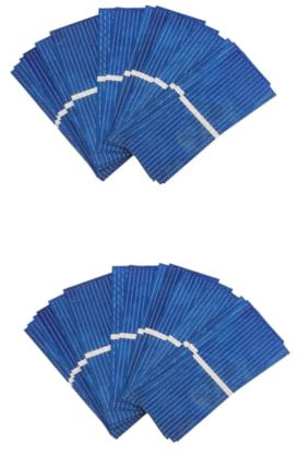 BESPORTBLE 2 Sätze Mehrzweck-solarstromversorgungsbank Solarpanel Polykristallines Batterieladegerät Für Outdoor-aktivitäten 100 Stück * 2