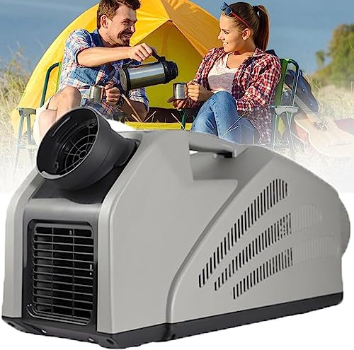 Climatiseur mobile, climatiseur extérieur pour camping-car avec volume d'air, refroidisseur d'air pour tente mobile, 3 vitesses de vent, faible consommation d'énergie pour camion et camping-car