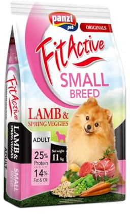 Panzi Pet - Fit Active Hypoallergenic Lamb SMALL – Hundefutter für kleine Hunde mit Lamm, ohne Huhn – Hypoallergenes Hundefutter für kleine Rassen – Adult - 11 kg