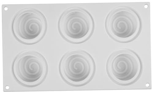 Csafyrt Zimt-Rollen-Silikonform 6 Hohlraum Silikonformen zum backwaren resistenten und mikrowellen sicheren Dessertformen ohne Stall