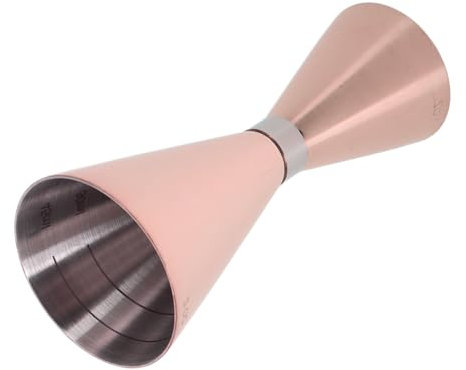 MOTHNUR 1pièce Jigger à Cocktail Acier Double Mesure Outil Avec Marquages Intérieurs Accessoire De Bartending Élégant Rose Doré