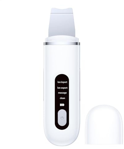 Limpiador ultrasónico para la piel, espátula para cuero cabelludo, limpiador facial de ABS, limpiador facial portátil, instrumento de belleza, removedor de, herramienta de limpieza de