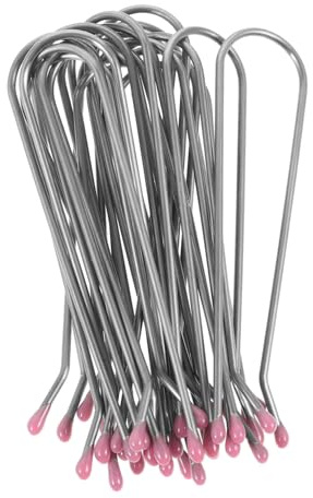 Didiseaon 20pcs Silver U-shaped Hot Roller Clips for Hair Styling, Metal Hairdressing Styling Tools with Quick Heating and Sturdy Design, for Electric Hot Rollers