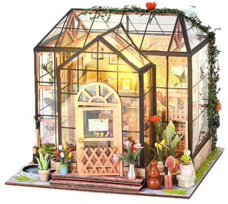 Kit da costruzione in miniatura per la casa, modello di serra 3D, decorazione fai da te per la camera da , Natale, Halloween, decorazione per la camera da