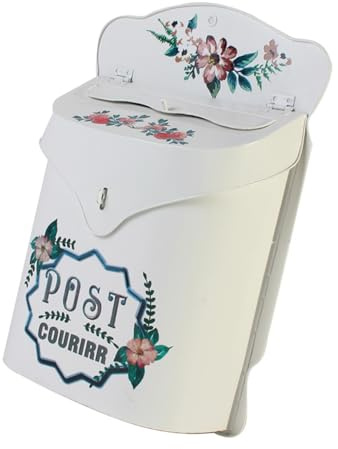 KASFDBMO Boîte aux lettres murale de jardin de style antique, résistante à la rouille, sans danger, installation facile à l'intérieur pour la maison, l'extérieur, résistante aux intempéries