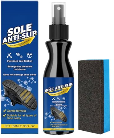 Hållbar halkfri sko-spray - 100 ml utomhusskoskydd med snabbtorkande icke-klibbig formel | för fotboll, badminton, träning