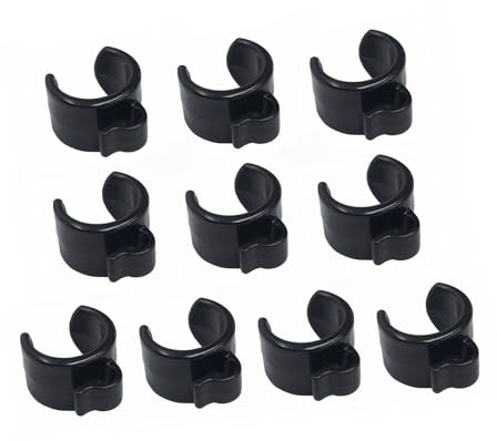 Shurhome Set di 10 supporti per microfono per cavi per ordine e stabilità, attrezzatura di registrazione avanzata, morsetti per cavi audio per supporto microfono