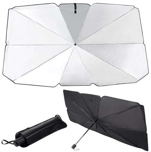 ONEMAJI Car Windshield Sun Shade Umbrella for MG4, Foldable Windscreen Sunshade Reflector UV Block Sun Visor Protector Cover
