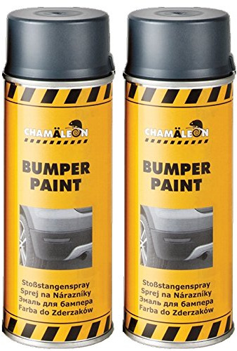 Chamäleon BUMPER PAINT GRAU 2 x 400ml STOßSTANGENSPRAY FARBE LACK für KUNSTSTOFF