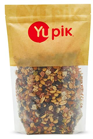 Yupik Trail Mix, 2.2 lb (35.2 oz), A Blend of Peanuts, Raisins, Sunflower Seeds, Pineapples, Papaya, Raisins, Pumpkin Seeds & Almonds, Kosher, Vegan, Perfect for Snacking, Baking & Nutrition Bars