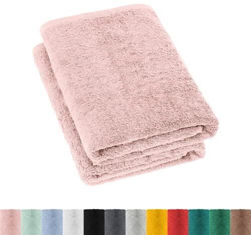 Förpackning med 2 frottéhanddukar 70 x 140 cm 100 % bomull 2 x badhanddukar, 100 % bomull, antik rosa, 70 x 140 cm