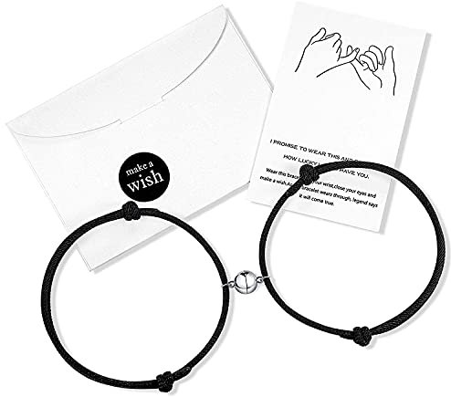 Wilacia Valentinstag für Ihn Sie Männer Paare Jahrestag Geschenk für Ihn, Pärchen Armband Paar Armbänder, Freundschaftsarmband Paar Geschenke für Frauen Männer Freund Freundin