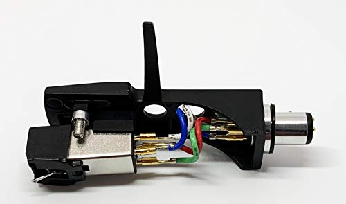 Pfanstiehl Schwarze Kopfschale, Halterung, Patrone und konischer Stift, Nadel für Pioneer PL550, PL10, PL510, PL71, PL400, PL100, PL115D, PL120, PL300, PL514X, SPL100, PL112D