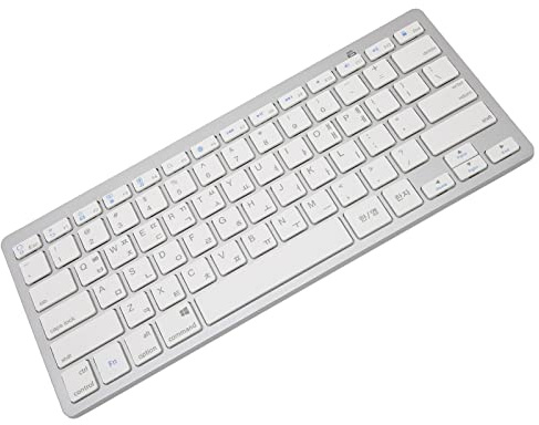 Clavier Bluetooth sans Fil, 78 Touches Clavier sans Fil Ultra Mince et Compact, Mini Clavier Externe pour Ordinateur Portable Tablette Smart TV(coréen)