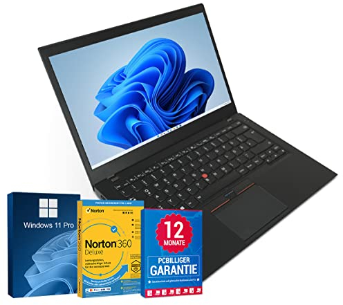 Lenovo ThinkPad T460s 14 Zoll Full HD Laptop Intel Core i7-6600U@ bis zu 3,4 GHz 4 GB 128 GB SSD mit Windows 11 Pro & GRATIS Antiviren-Software inkl. 12 Monate Garantie (Generalüberholt)