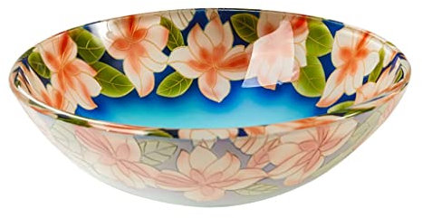 Bootswaschbecken Badezimmerschiffs Waschbecken runde Arbeitsplatte Schüssel Waschbecken moderne Kunst einfache geschmiedete Glaswaschbecken Waschbecken Waschbecken (Color : Sink only)
