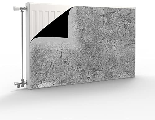 Primus Print Heizkörperverkleidung Heizkörperabdeckung magnetisch (Steinoptik, 100x60 cm)