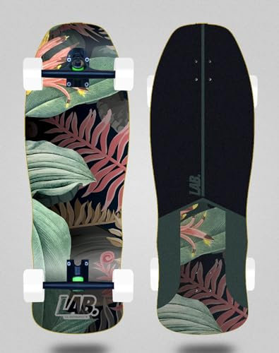 Lab Cruiser Skateboard mit Longboard Trucks 180 mm - New Jungle Well 9,625 x 29,75