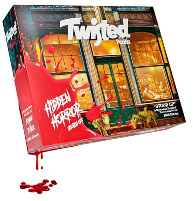 Twisted Puzzles - Hidden Horror Series: Stood Up, 1000 Piece Adult Jigsaw Puzzle, Halloween Puzzle, A Scare for Those Who Dare