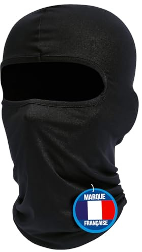 nedit Sturmhaube Motorrad – Sturmhaube Skimaske Herren & Damen (schwarz) hohe Qualität – Sturmhaube Ski mit UV-Schutz – Universalgröße, Schwarz , One size