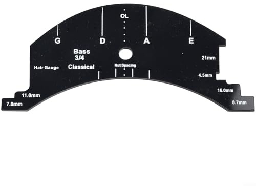 Ponti per violino di misurazione accurata, raschietto multifunzione per tastiera (contrabbasso 3/4)