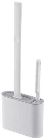 YJHLY Spazzolone Pulutazione del Gabinetto per La Toilette A Parete Porta del Pennello WC A Manico Lungo Accessori per Il Bagno A Prova di Silicone A Prova di Silicone-1