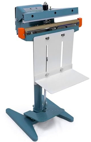 FJYAWEN 350/450/600/650/800 Mm Foot Pedal Impulse Sealer,Heat Seal Closer Plastic Bag Sealing Machine,Double Impulse Foot Sealer, For Industrial and Commercial Use,A-450mm