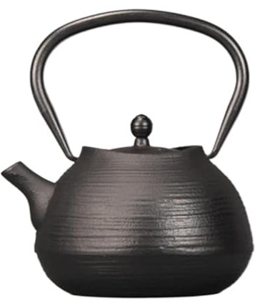 ALturN Tetera de Hierro Fundido, Tetera, Tetera Japonesa de Hierro Fundido con infusor, Tetera China Antigua, Tetera Individual de Metal de diseño Oriental con colador