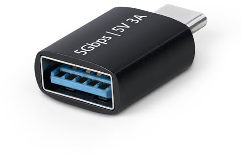 StarTech Adaptador USB-C a USB-A, Macho a Hembra, 3A, 5Gbps (USB31CAADGCP) | Conversor USB-C a USB-A, Retrocompatible con USB 2.0