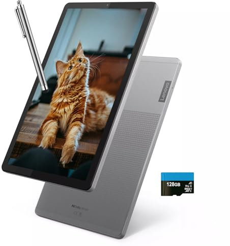 Lenovo Tab M9 9 pollici IPS Tablet, 4GB RAM, 64GB di archiviazione, 8-core MediaTek Helio G80 processore, Android 12, fotocamera anteriore e posteriore 8MP, lunga durata della batteria, Dolby Atmos,
